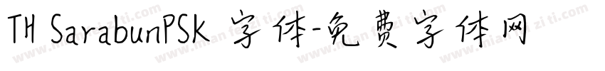 TH SarabunPSK 字体字体转换